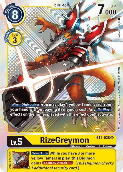 RizeGreymon - BT2-038 (Premium Pack Set 01)