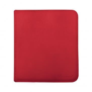 Vivid 12-Pocket Zippered PRO-Binder - Red