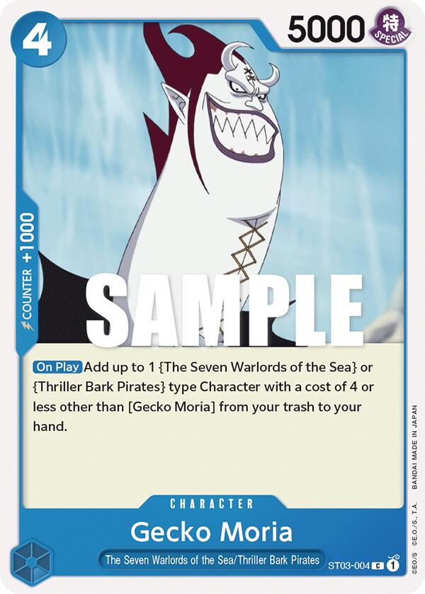 Gecko Moria [ST-03 - ST03-004] - Starter Deck 3: The Seven Warlords of The Sea