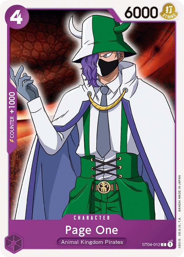 Page One [ST-04 - ST04-012] - Starter Deck 4: Animal Kingdom Pirates