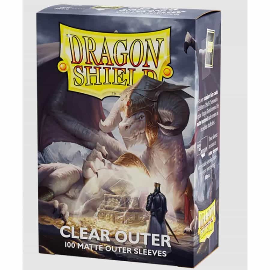 Dragon Shield Matte Outer Sleeves - Clear (100-Pack) [0] - Dragon Shield Card Sleeves