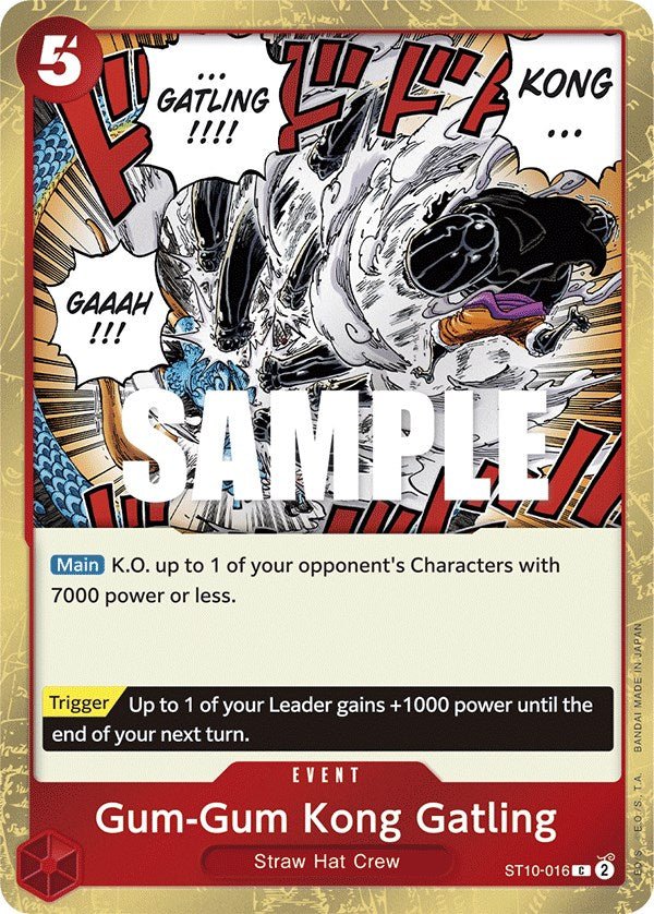 Gum-Gum Kong Gatling [ST-10 - ST10-016] - Ultra Deck: The Three Captains