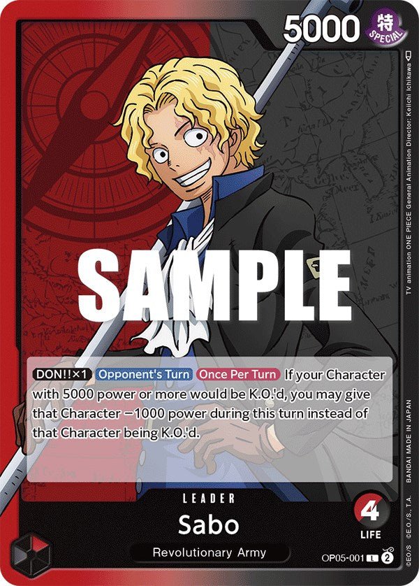 Sabo (001) [OP05 - OP05-001] - Awakening of the New Era