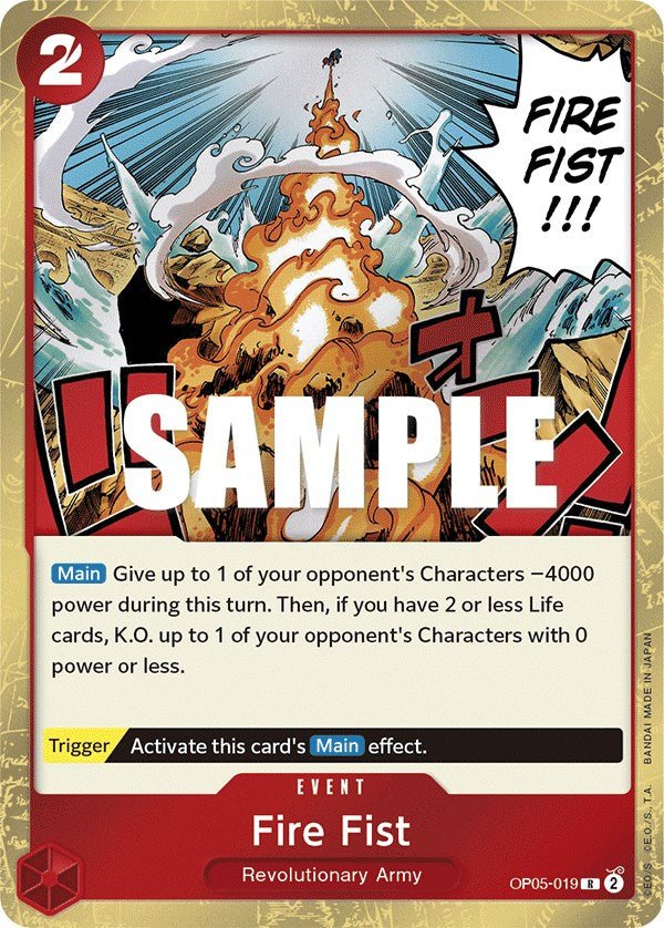 Fire Fist [OP05 - OP05-019] Rare - Bandai