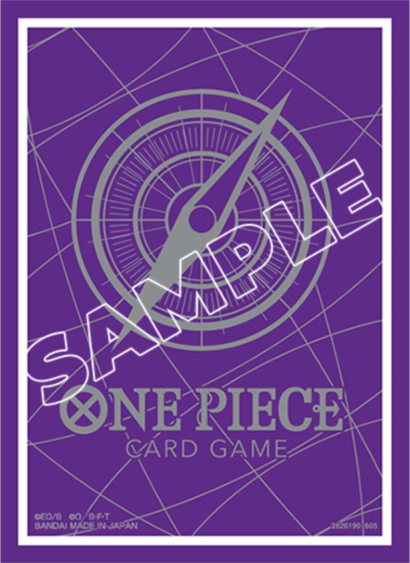 One Piece Card Game Official Limited Sleeves - Standard Purple & Silver