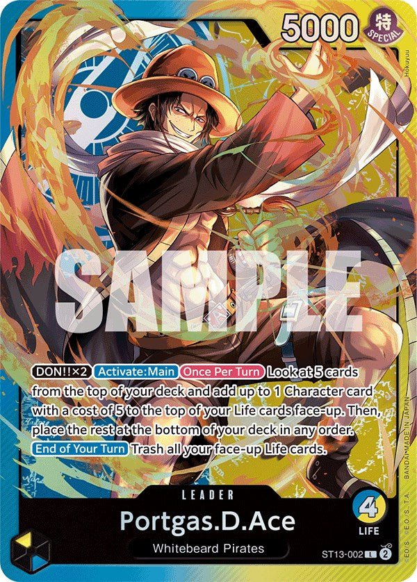 Portgas.D.Ace (002) [ST-13 - ST13-002] Leader - Bandai