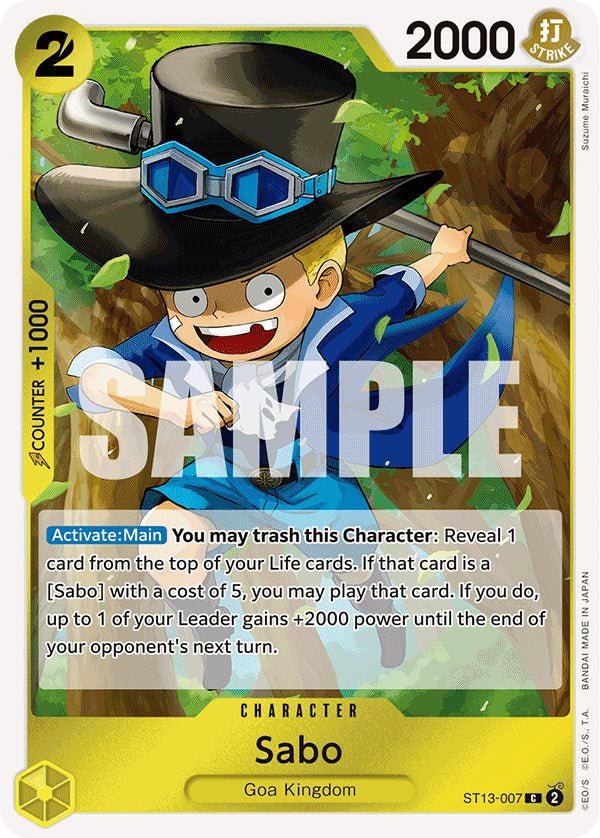 Sabo (007) [ST-13 - ST13-007] - Ultra Deck: The Three Brothers
