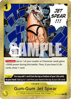 Gum-Gum Jet Spear [ST-13 - ST13-018] - Ultra Deck: The Three Brothers
