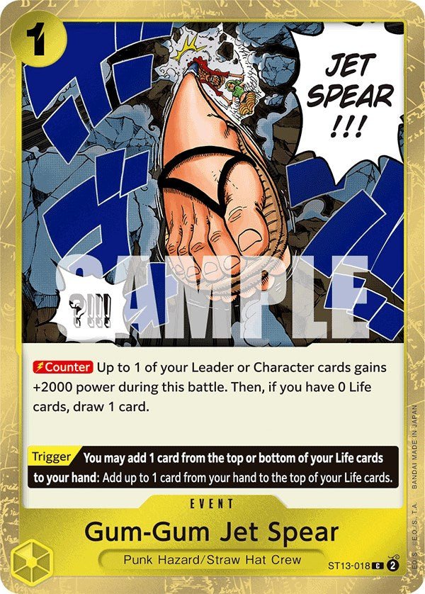 Gum-Gum Jet Spear [ST-13 - ST13-018] - Ultra Deck: The Three Brothers