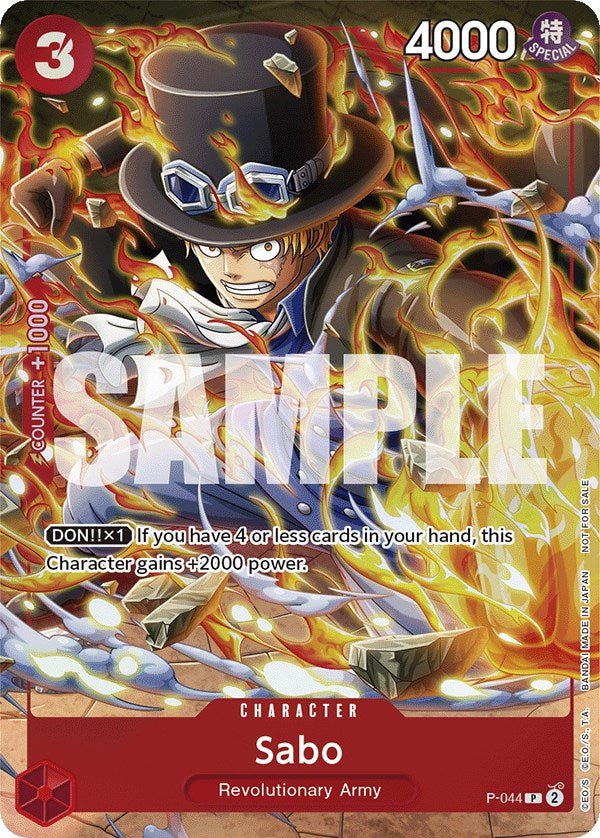 Sabo (Event Pack Vol. 4) [OP-PR - P-044] Promo - Bandai