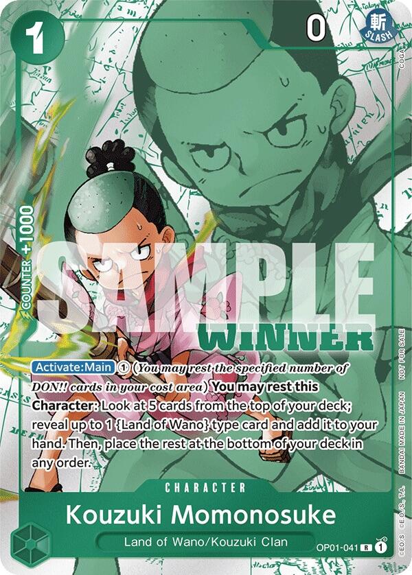 Kouzuki Momonosuke (Winner Pack Vol. 7) [OP-PR - OP01-041] Rare - Bandai