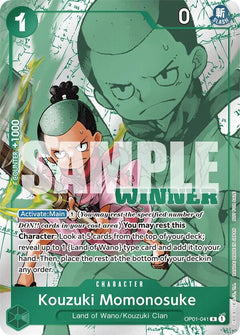 Kouzuki Momonosuke (Winner Pack Vol. 7) [OP-PR - OP01-041] Rare - Bandai