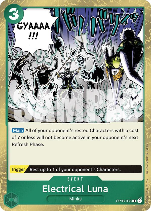 Electrical Luna [OP08 - OP08-036] Rare - Bandai