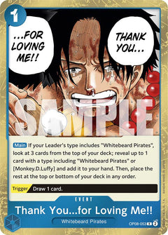 Thank You...for Loving Me!! [OP08 - OP08-053] - Two Legends