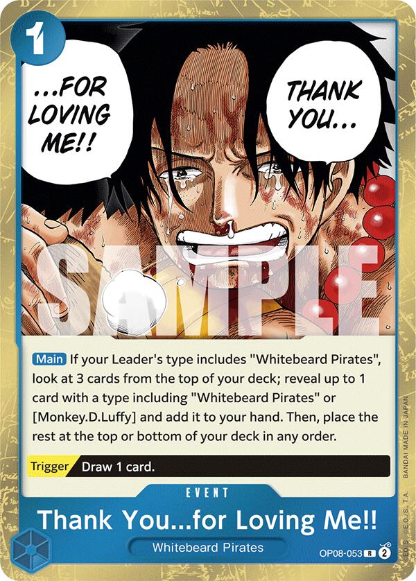 Thank You...for Loving Me!! [OP08 - OP08-053] - Two Legends