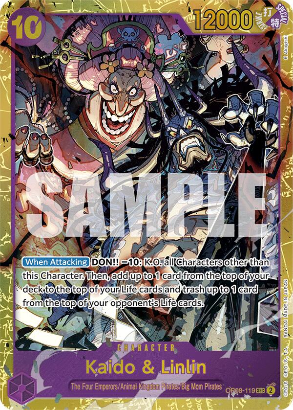 Kaido & Linlin [OP08 - OP08-119] Secret Rare - Bandai