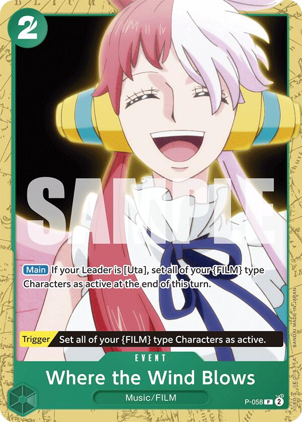 Where the Wind Blows [ST-16 - P-058] - Starter Deck 16: GREEN Uta