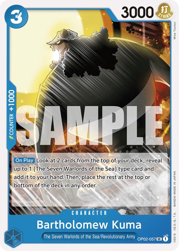 Bartholomew Kuma [ST-17 - OP02-057] - Starter Deck 17: BLUE Donquixote Doflamingo