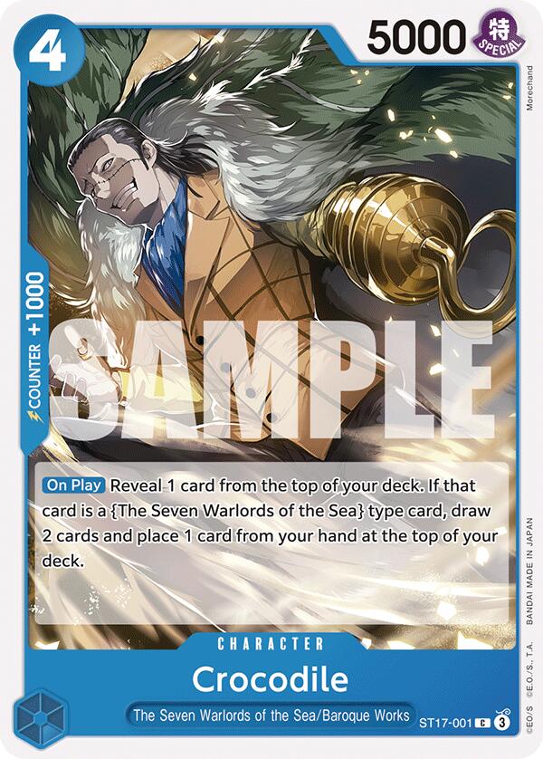Crocodile [ST-17 - ST17-001] - Starter Deck 17: BLUE Donquixote Doflamingo