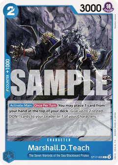 Marshall.D.Teach [ST-17 - ST17-005] - Starter Deck 17: BLUE Donquixote Doflamingo