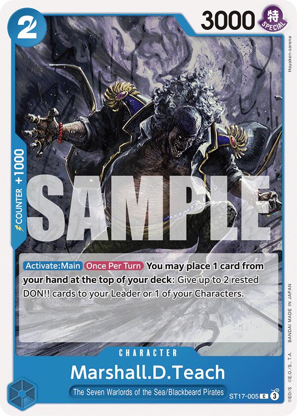 Marshall.D.Teach [ST-17 - ST17-005] - Starter Deck 17: BLUE Donquixote Doflamingo