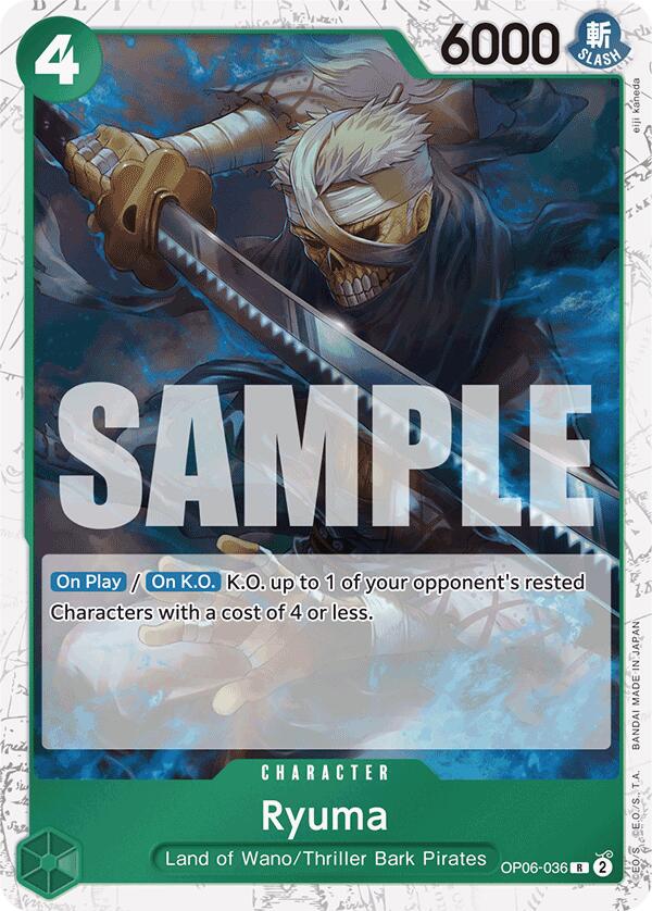 Ryuma (Jolly Roger Foil) [PRB-01 - OP06-036] - Premium Booster -The Best-