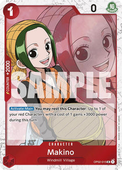 Makino (Jolly Roger Foil) [PRB-01 - OP02-015] - Premium Booster -The Best-