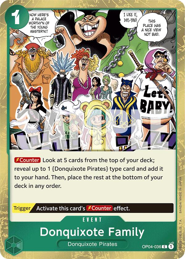 Donquixote Family (Jolly Roger Foil) [PRB-01 - OP04-036] - Premium Booster -The Best-