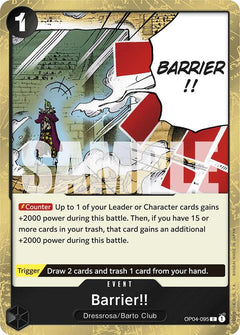 Barrier!! (Jolly Roger Foil) [PRB-01 - OP04-095] - Premium Booster -The Best-
