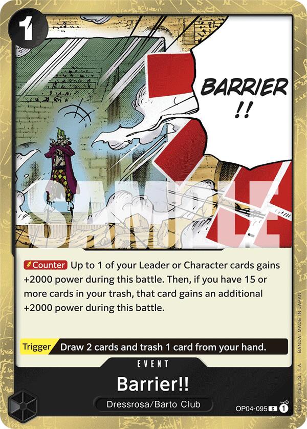 Barrier!! (Jolly Roger Foil) [PRB-01 - OP04-095] - Premium Booster -The Best-