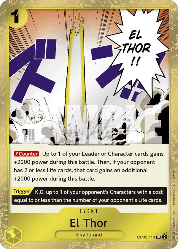El Thor (Jolly Roger Foil) [PRB-01 - OP05-114] - Premium Booster -The Best-