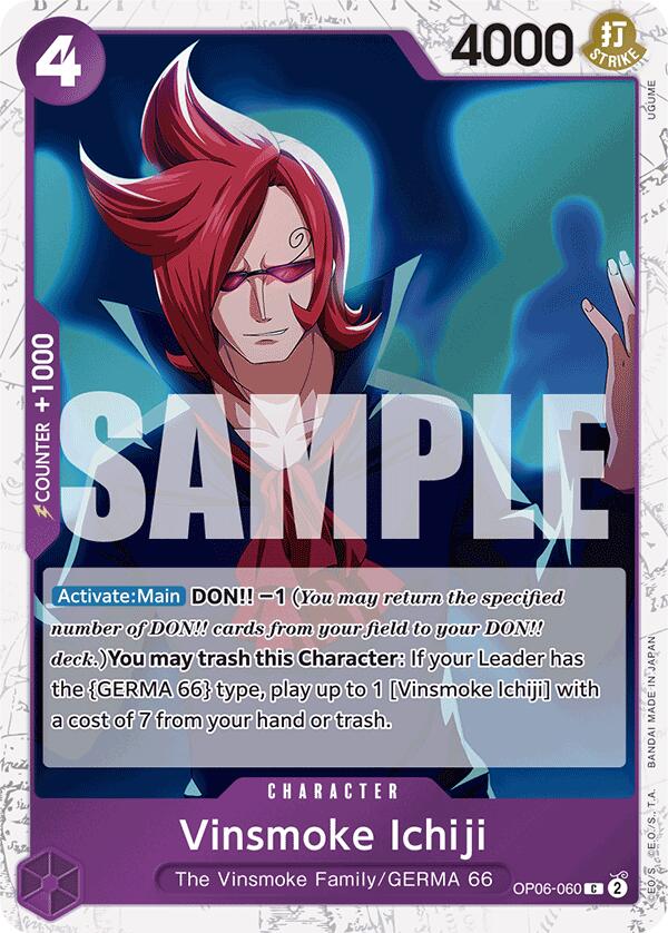Vinsmoke Ichiji (OP06-060) (Jolly Roger Foil) [PRB-01 - OP06-060] - Premium Booster -The Best-