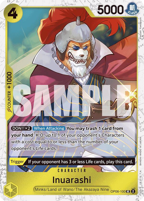 Inuarashi (Jolly Roger Foil) [PRB-01 - OP06-100] - Premium Booster -The Best-