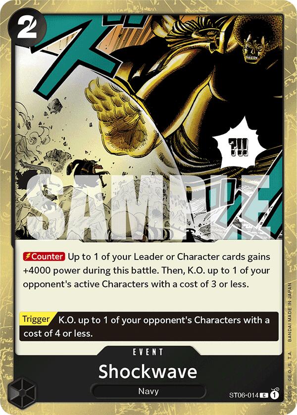Shockwave (Jolly Roger Foil) [PRB-01 - ST06-014] - Premium Booster -The Best-