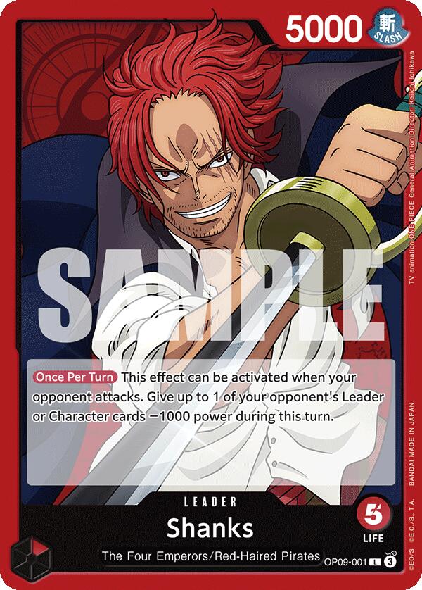 Shanks (001) [OP09 - OP09-001] - Emperors in the New World