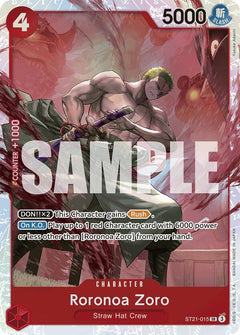 Roronoa Zoro [ST-21 - ST21-015] Super Rare - Bandai