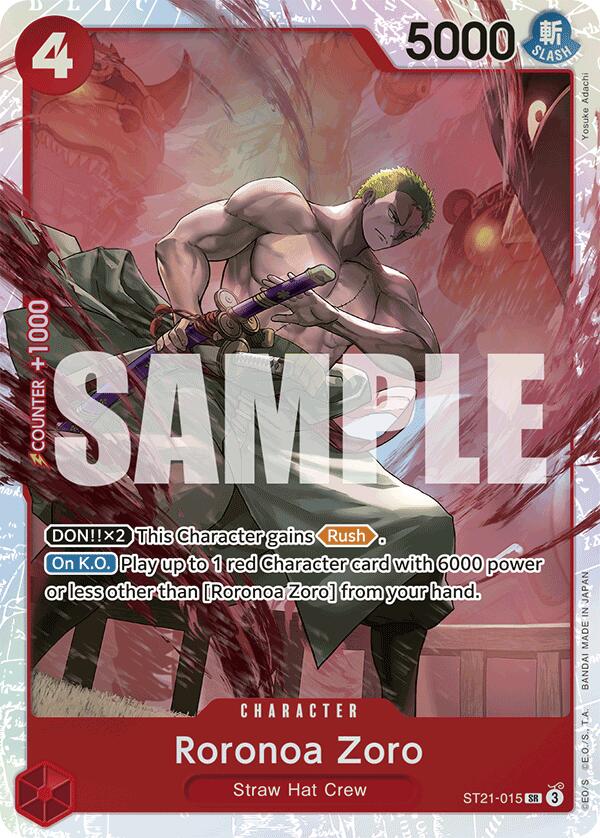 Roronoa Zoro [ST-21 - ST21-015] Super Rare - Bandai