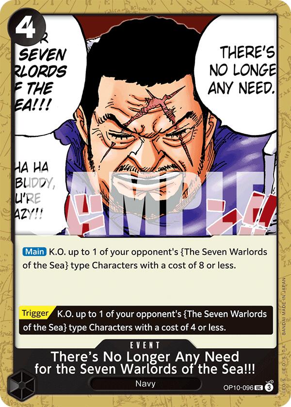 There's No Longer Any Need for the Seven Warlords of the Sea!!! [OP10 - OP10-096] - Royal Blood