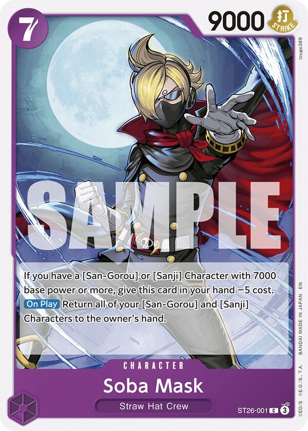 Soba Mask [ST-26 - ST26-001] - Starter Deck 26: PURPLE/BLACK Monkey.D.Luffy