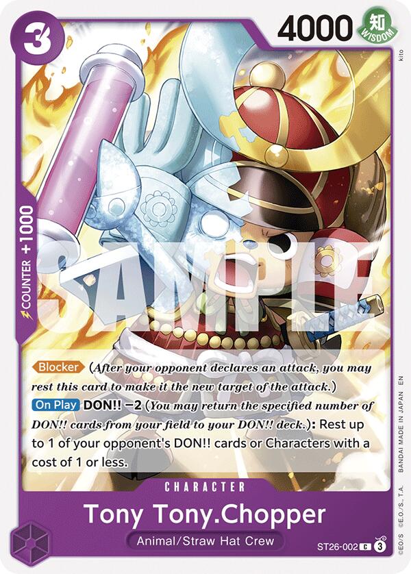 Tony Tony.Chopper [ST-26 - ST26-002] - Starter Deck 26: PURPLE/BLACK Monkey.D.Luffy