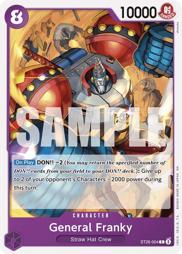 General Franky [ST-26 - ST26-004] - Starter Deck 26: PURPLE/BLACK Monkey.D.Luffy
