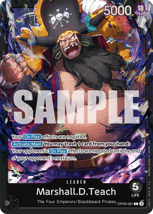 Marshall.D.Teach (OP09-081) [ST-27 - OP09-081] Leader - Bandai