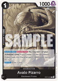 Avalo Pizarro [ST-27 - ST27-001] - Starter Deck 27: BLACK Marshall.D.Teach