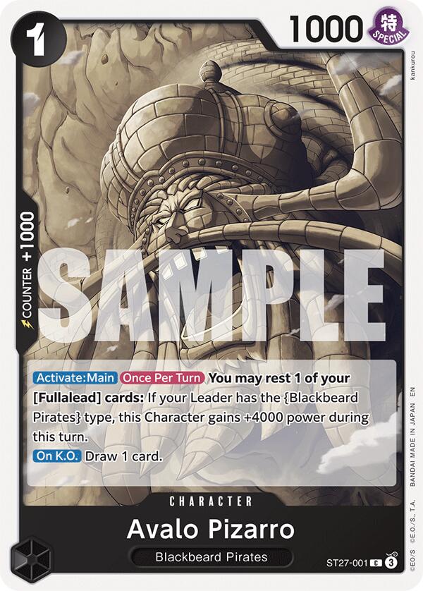 Avalo Pizarro [ST-27 - ST27-001] - Starter Deck 27: BLACK Marshall.D.Teach