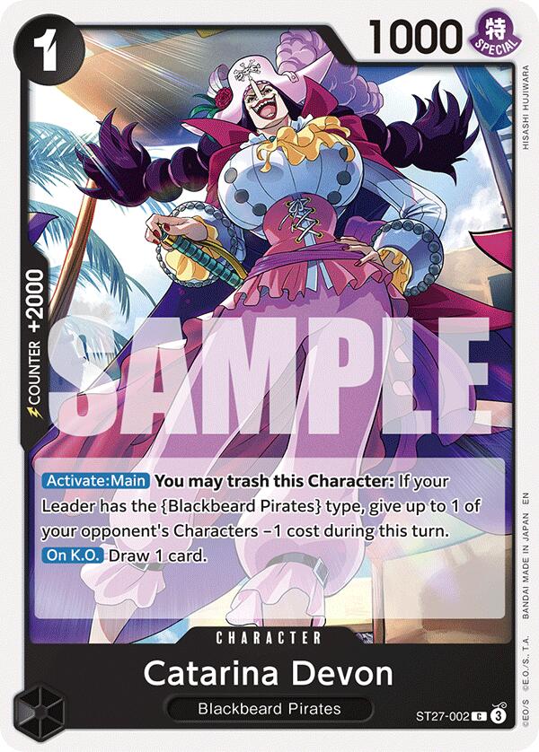 Catarina Devon [ST-27 - ST27-002] - Starter Deck 27: BLACK Marshall.D.Teach
