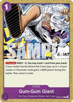 Gum-Gum Giant (Reprint) [ST-26 - OP09-078] - Starter Deck 26: PURPLE/BLACK Monkey.D.Luffy