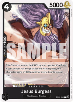 Jesus Burgess (Reprint) [ST-27 - OP09-086] - Starter Deck 27: BLACK Marshall.D.Teach