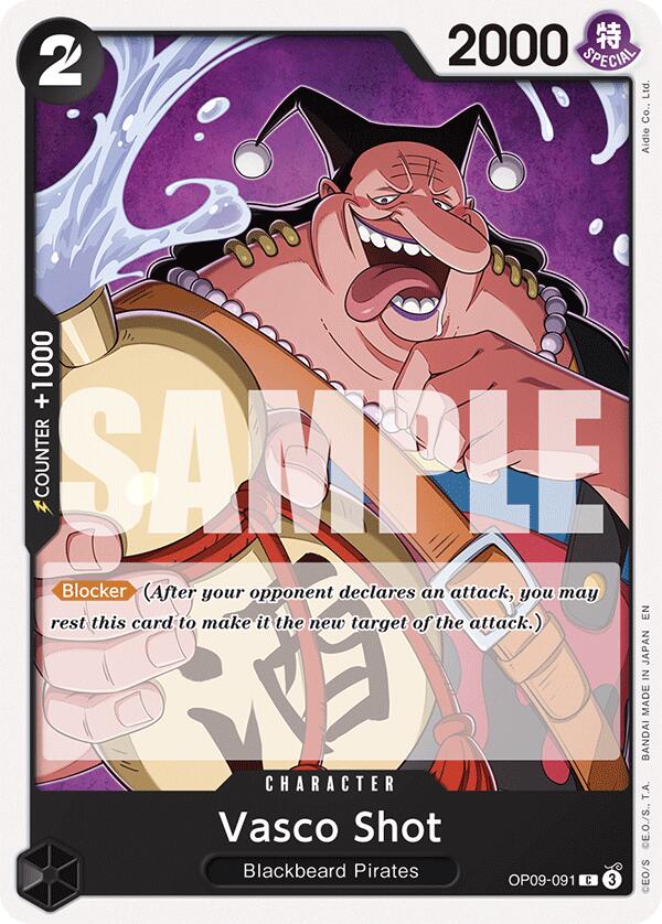 Vasco Shot (Reprint) [ST-27 - OP09-091] - Starter Deck 27: BLACK Marshall.D.Teach