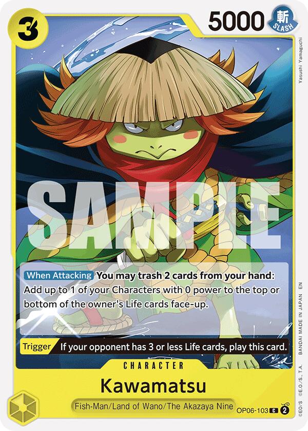 Kawamatsu (Reprint) [ST-28 - OP06-103] - Starter Deck 28: GREEN/YELLOW Yamato