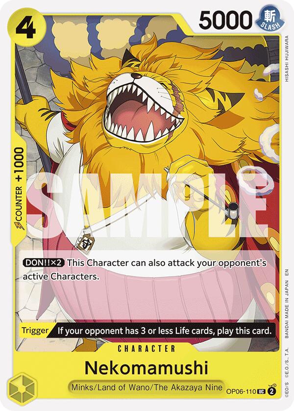 Nekomamushi (Reprint) [ST-28 - OP06-110] - Starter Deck 28: GREEN/YELLOW Yamato